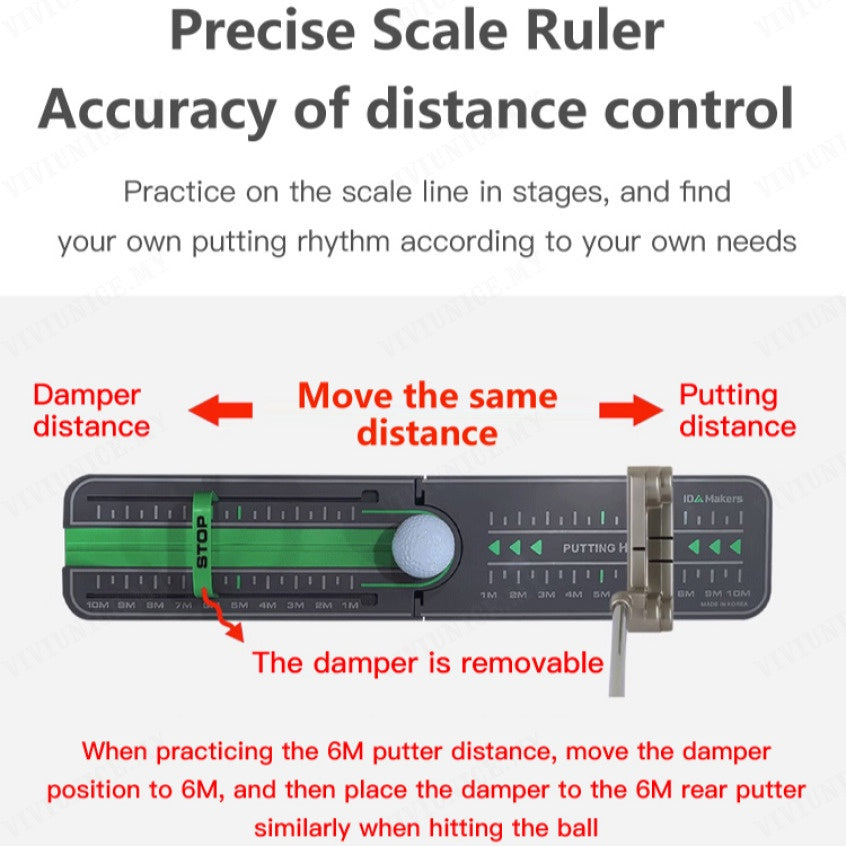Golf Precision Distance Putting Drill