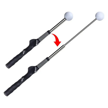 Retractable Golf Swing Practice Assistant Stick