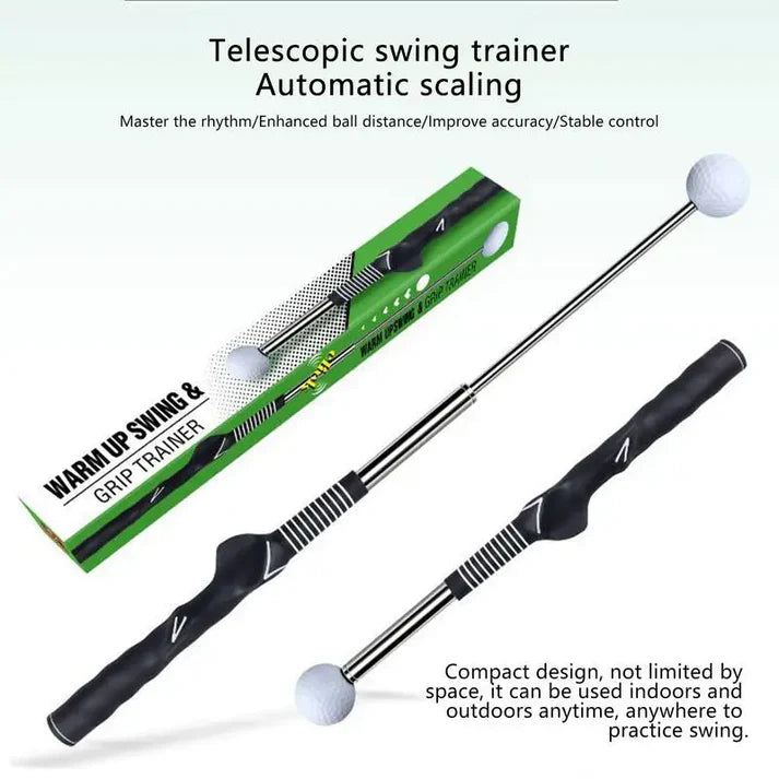 Retractable Golf Swing Practice Assistant Stick
