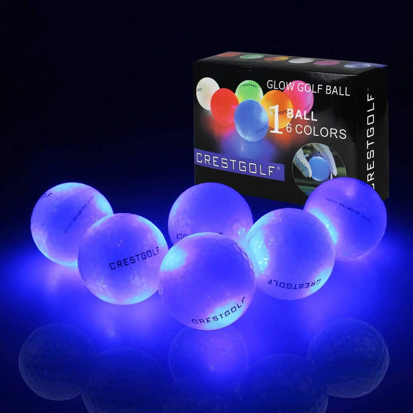 LED Golf Balls for Night Glow in The Dark